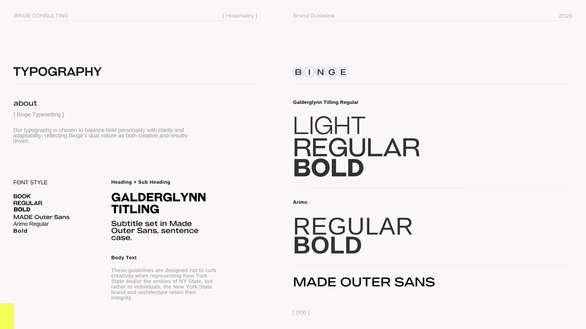 Binge — rebrand system 6